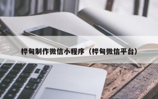 海北桦甸制作微信小程序（桦甸微信平台）